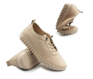 Buty damskie na wiosnę ze skóry naturalnej T. Sokolski OG 4000 BEIGE