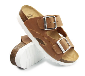 Klapki Na Lato Damskie Brąz Scholl Moldava Wedge ad Med MF230081175