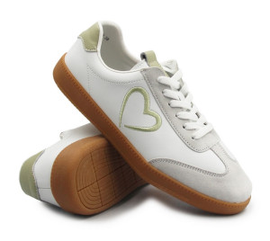 Sneakersy damskie na wiosnę ze skóry naturalnej T. Sokolski W26-652 WHITE GREEN