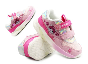Buty Na Wiosnę dla Dziewczynek w Kotki Różowe Świecące LED Primigi 1454000