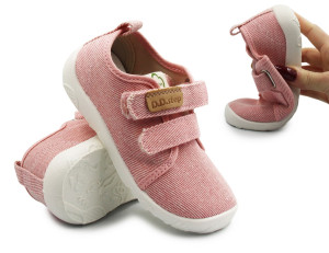DD Step Buty Do Szkoły i Przedszkola Dla Dziewczynki Barefoot DD STEP C086-61763CM Baby Pink