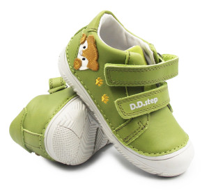 DD Step Buty Wiosenne Dla Dziecka ze Zwierzątkiem DD STEP S082-61703A Moss Green