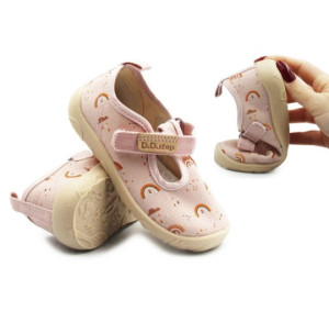 DD Step Buty Do Przedszkola Dla Dziewczynki Pudrowy Róż Barefoot DD STEP C086-61991 Baby Pink
