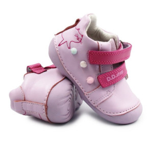 DD Step Fioletowe Buty Dla Dziewczynek Na Wiosnę z Kotkiem DD STEP S015-61267 Daisy Pink