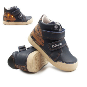 DD Step Chłopięce Buty Na Wiosnę LED Świecące DD STEP Royal Blue A068-52151AM
