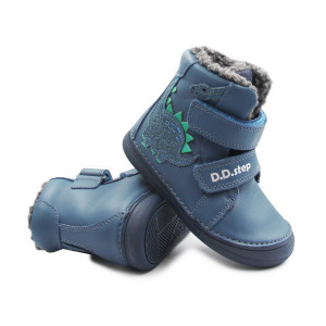 DD Step Buty Ocieplane Na Zimę Dla Chłopca Dinozaur DD STEP Calyspo Sky W078-52785BM