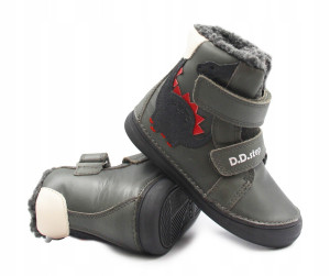 Chłopięce Buty Na Zimę z Dinozaurem D.D.STEP W078-52785M Dark Grey