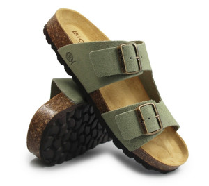 Klapki dla kobiet na lato do pracy BIO BIO 780483-53 Cailin Suede Rosmarino