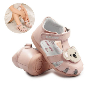 DD Step Różowe Sandałki Dla Dziewczynek ze Zwierzątkiem DD STEP G075-61516D Baby Pink