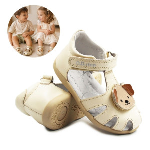 DD Step Sandałki Dziecięce Na Lato z Pieskiem DD STEP G075-61516B Cream
