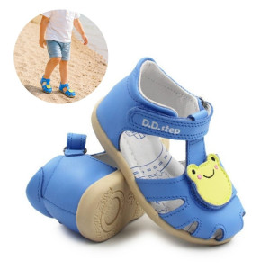DD Step Sandałki Dla Chłopczyka Niebieskie z Żabą DD STEP G075-61516 Marine