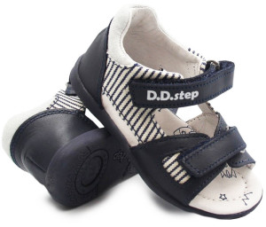 DD Step Sandały Dla Chłopca Na Lato DD STEP g075-339 Royal Blue
