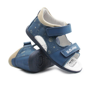 DD Step Niebieskie Sandały Dla Chłopca DD STEP G075-61722AM Royal Blue