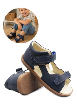 Ameko Chłopięce Sandały Zabudowana Pięta Ameko Plain Denim