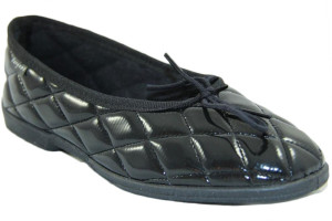 Damskie Eleganckie Baleriny Fargeot Barbara Noir
