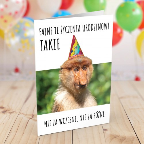 Personalizowana kartka urodzinowa na 40-tkę - Nosacz