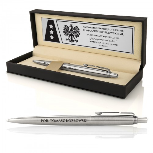 Długopis Parker Jotter GT z grawerem na promocję oficerską - Awans
