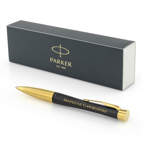 Długopis Parker Urban Muted Black GT z grawerem - Artysta