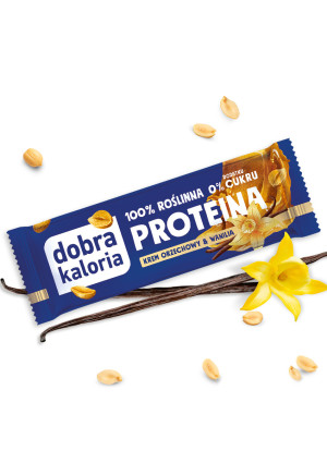 Baton proteinowy - krem orzechowy & wanilia - 45g
