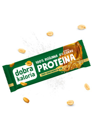 Baton proteinowy - krem orzechowy & sól - 45g
