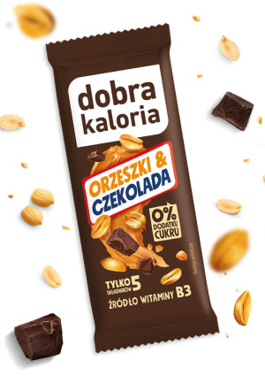 Baton orzeszki & czekolada - 35g