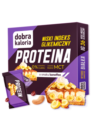Mini batoniki PROTEIN banoffee z niskim IG - 102g