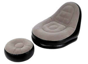Fotel dmuchany z podnóżkiem sofa wypoczynkowa