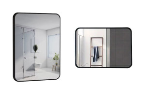 Lustro LOFT 40x60cm M-010 czarne łazienkowe do salonu sypialni loftowe Industrialne minimalistyczne