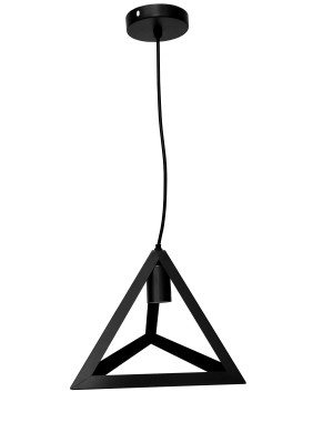 Lampa sufitowa metalowa loft trójkątna wisząca AT2-1SZ-Czarna