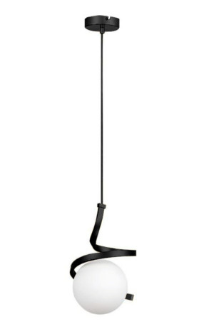 Lampa sufitowa szklana metalowa wisząca AT5-1SZ-Black