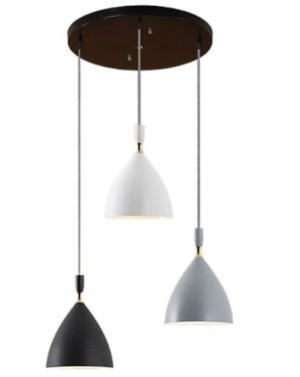 Lampa sufitowa loftowa metalowa wisząca AT18-3SZ-MIX
