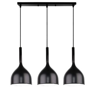 Lampa sufitowa loftowa metalowa wisząca AT30-3SZ-Czarna