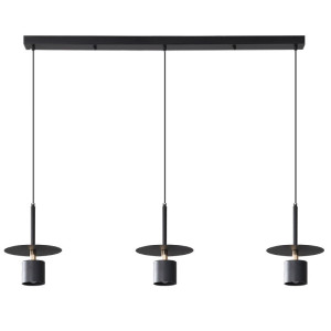 Lampa sufitowa loftowa metalowa wisząca AT35-3SZ-Czarna