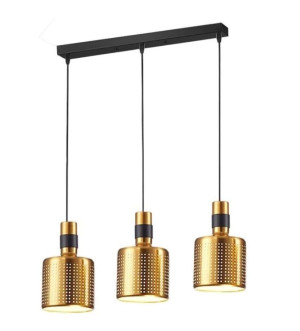 Lampa sufitowa loftowa metalowa wisząca AT37-3SZ-Złoto