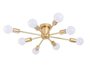 Lampa sufitowa metalowa loft cylinder wisząca AT43-8SZ-Złoto