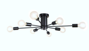 Lampa sufitowa metalowa loft cylinder wisząca AT43-8SZ-Czarna