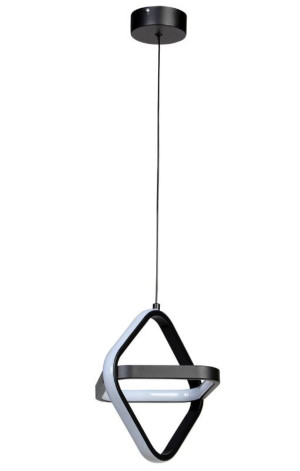 Lampa geometryczna LED wisząca sufitowa AT48-1SL-Czarna