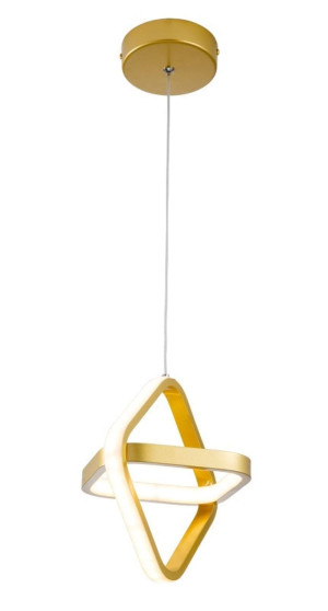 Lampa geometryczna LED wisząca sufitowa AT48-1SL-Złota