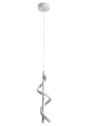 Lampa spiralna LED wisząca sufitowa AT49-1SL-Biała