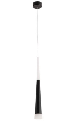 Lampa stożkowa LED z kloszem wiszącym sufitowa AT50-1SL-Czarna