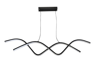 Lampa nowoczesna LED wisząca sufitowa AT55-1DSL-Black