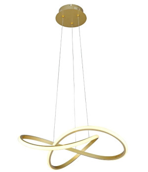 Lampa nowoczesna LED wisząca sufitowa pierścienie AT61-ESL-Gold