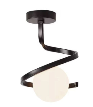 Plafon lampa sufitowa szklana metalowa AT62-1SZ-Czarny