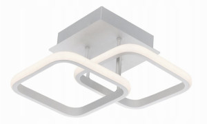 Plafon lampa LED sufitowa kwadrat metalowa AT66-2SL-Biała