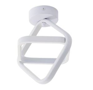 Plafon lampa LED sufitowa geometryczna metalowa AT69-2SL-Biała