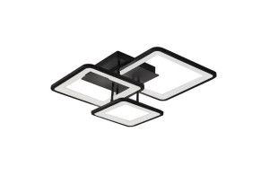 Plafon lampa LED sufitowa kwadrat metalowa AT88-3SL-Czarny