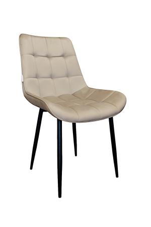 Krzesło Cherry welur na metalowych nogach - tapicerowane : Kolor tkaniny - VELVET - MG06