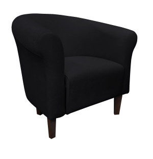 Fotel Milo tkanina Mikrofaza : Kolor nogi - Venge, Kolor tkaniny - 18 MIKROFAZA, Wysokość nogi - 15 cm