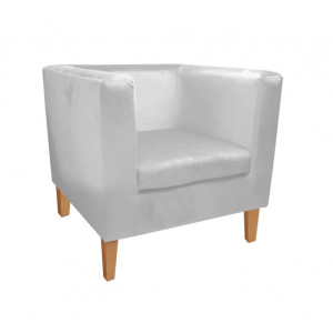 Fotel Monaco tkanina Welur : Kolor nogi - Drewno, Kolor tkaniny - VELVET - MG39, Wysokość nogi - 20 cm
