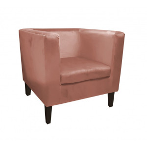 Fotel Monaco tkanina Welur : Kolor nogi - Venge, Kolor tkaniny - VELVET - MG58, Wysokość nogi - 20 cm